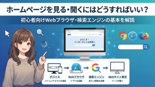 ホームページを見る・開くにはどうすればいい？